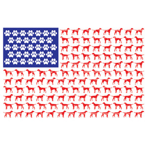 USA Dog Flag SVG