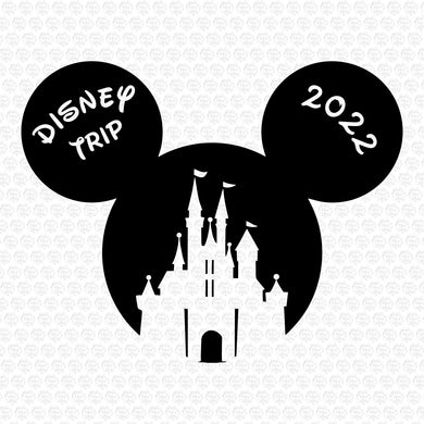 Mickey Mouse Castle Family Trip 2022 Svg