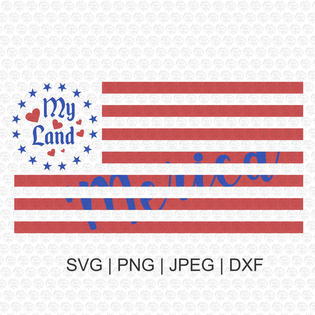 America Flag SVG