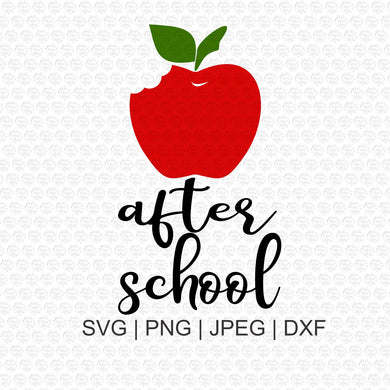 Apple After School SVG