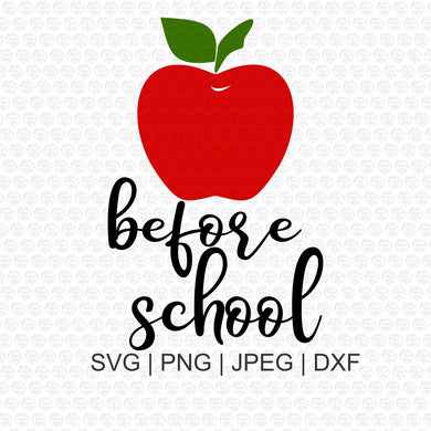 Apple Before School SVG