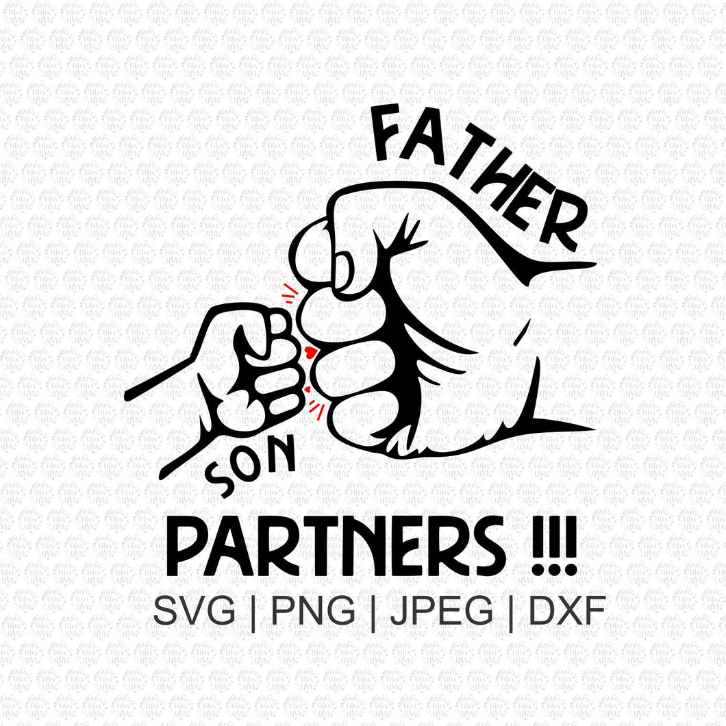 Premium Vector | Father and son logo collection together forever