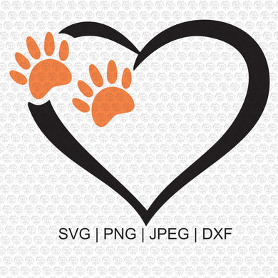 Heart Paw SVG