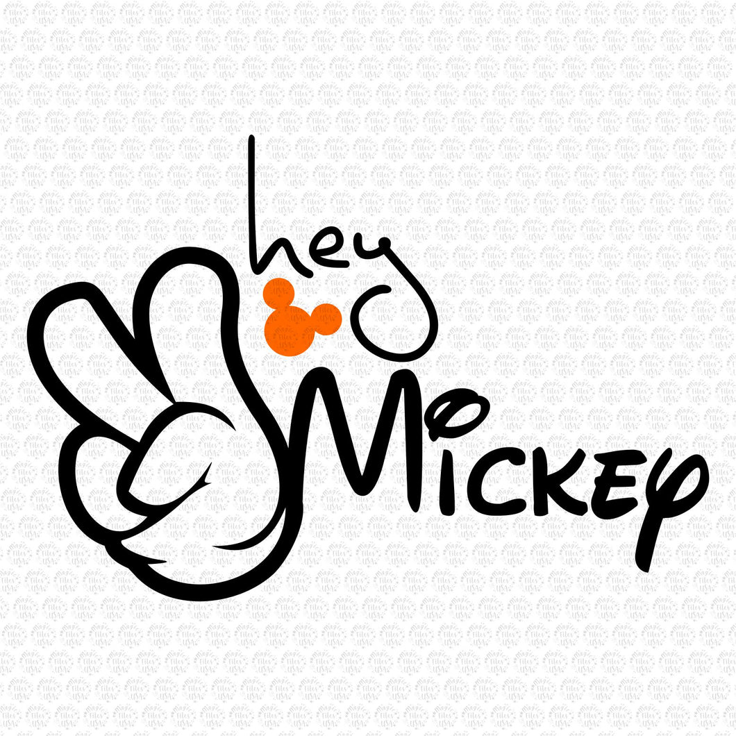mickey mouse hand signs logo