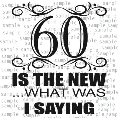 60th Birthday Svg