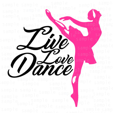 Live Love Dance SVG