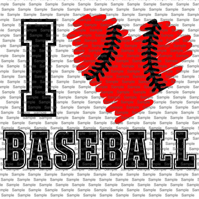 I love baseball SVG