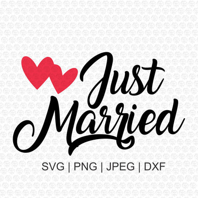 Just Married Svg