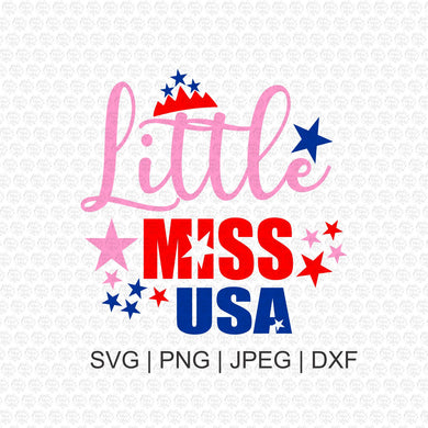 Little Miss USA SVG