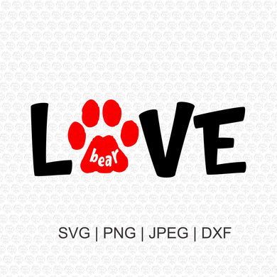 Love Bear SVG