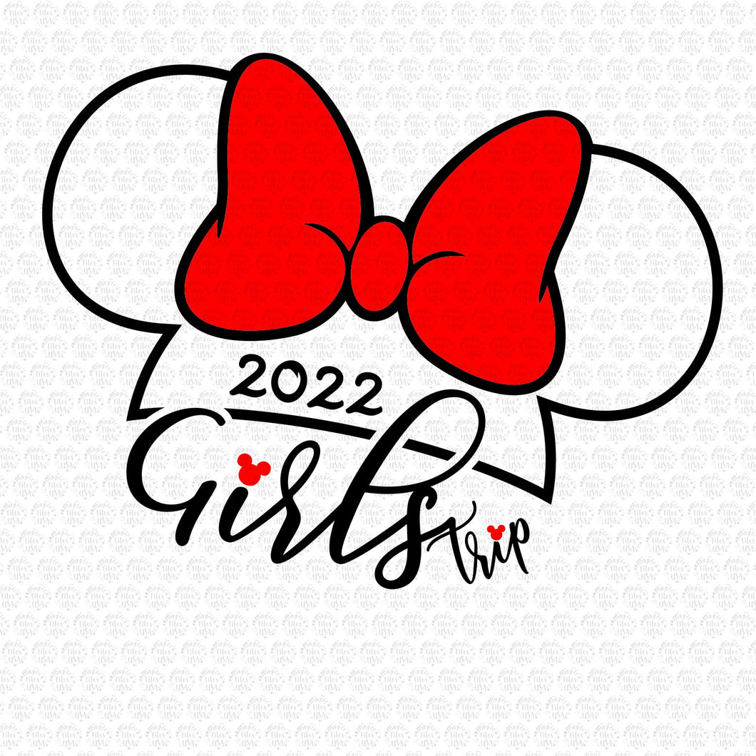 Minnie Mouse Girls Trip 2022 SVG