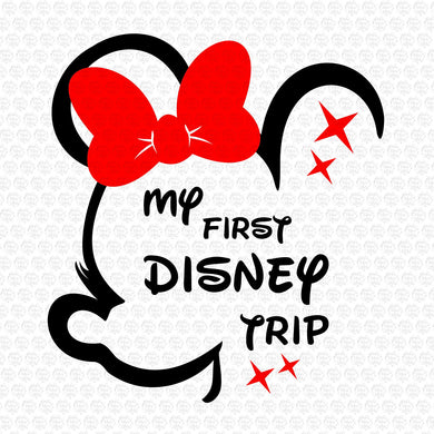 Minnie Mouse My First Disney Trip SVG