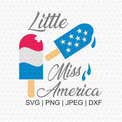 Popsicle Little Miss America SVG