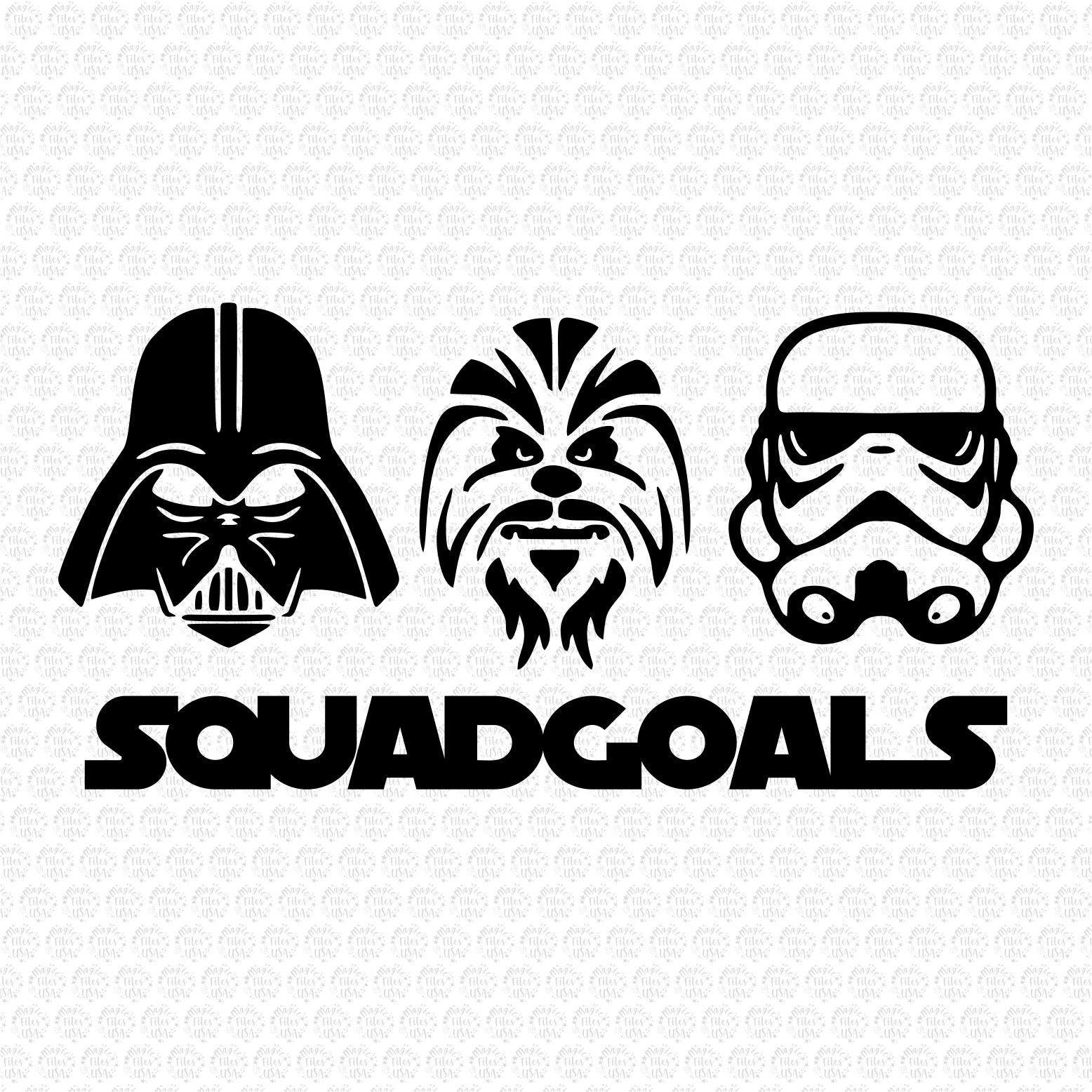 Star Wars Squad Goals Disney SVG Cut File