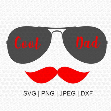 Sunglasses Cool Dad SVG