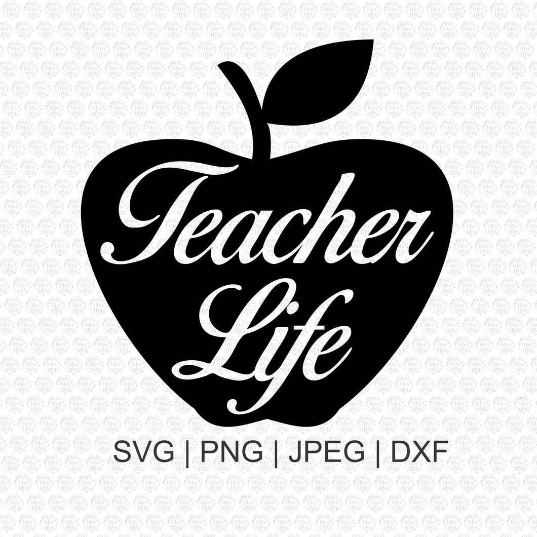 teacher apple clip art black and white