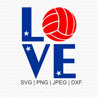 Volleyball Love Svg